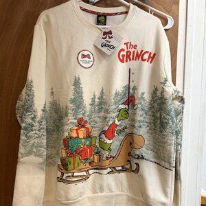 NWT The Grinch Adult size XL Pull Over Sweater